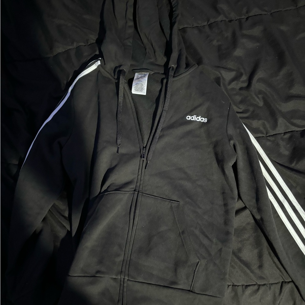 Black adidas hoodie women’s large